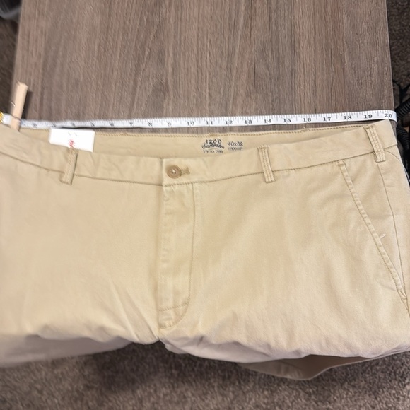 Izod pants men nwt Izod saltwater relaxed classic stretch chino‎ pant straight - Picture 10 of 10